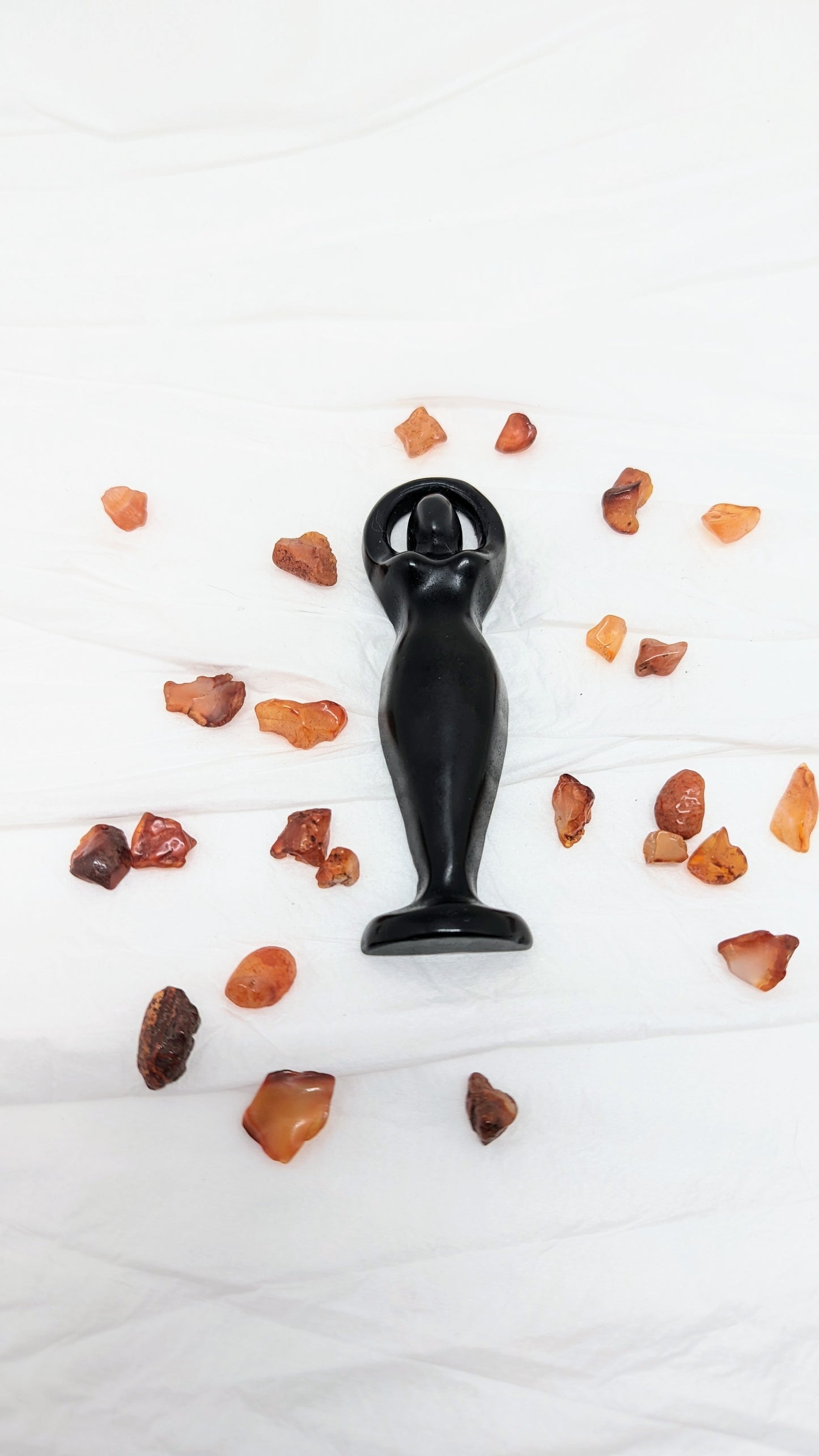 Goddess - Obsidian Carving 10.5 cm