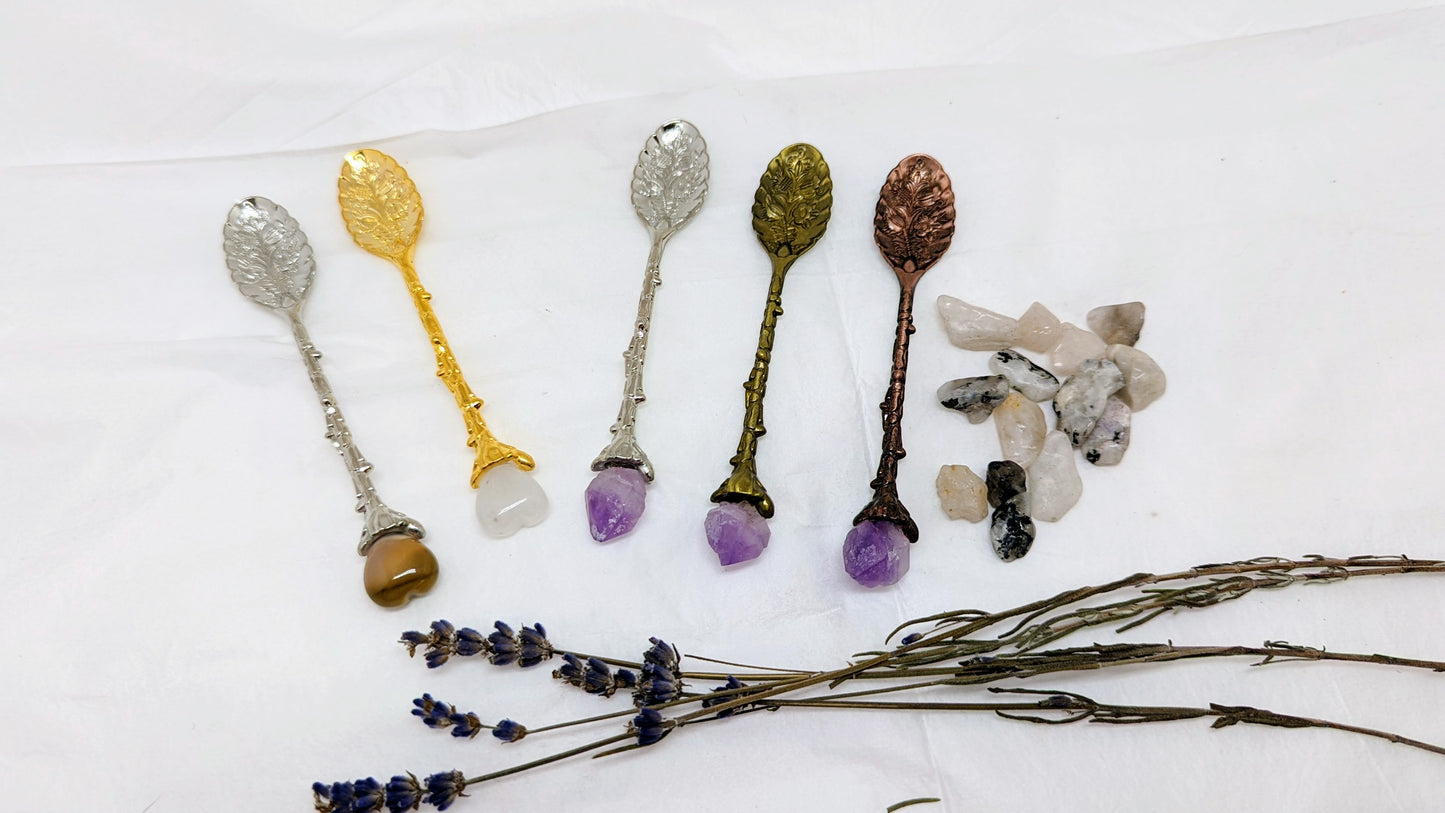 Decorative Crystal Spoons - Assorted